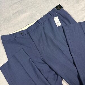 Brooks Brothers Dress Pants Mens 42x32 Blue NEW Explorer Regent Fit Wool Blend